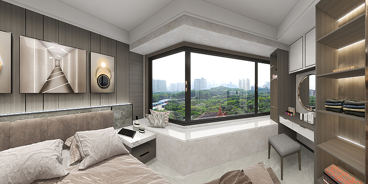 深圳市建海装饰设计工程有限公司-海岸城6栋一单元05户型-副本-装修设计方案