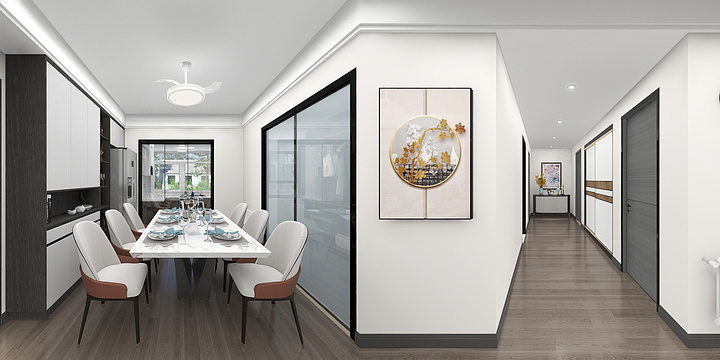 Allen效果图设计-东方蓝天苑36号401室-装修设计方案