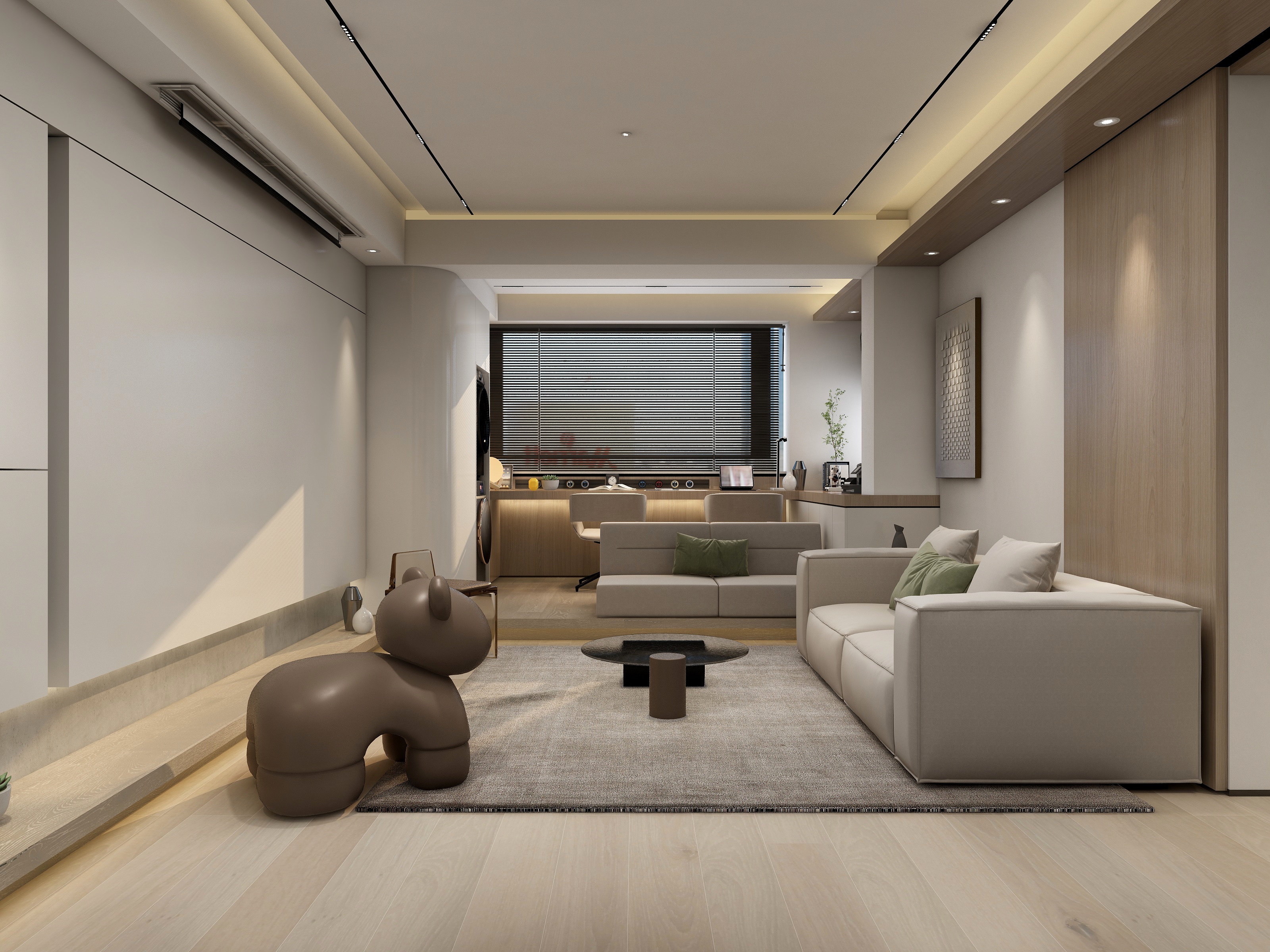 张煜强煜境设计-《创新》一106平米港式简约四房装修效果图