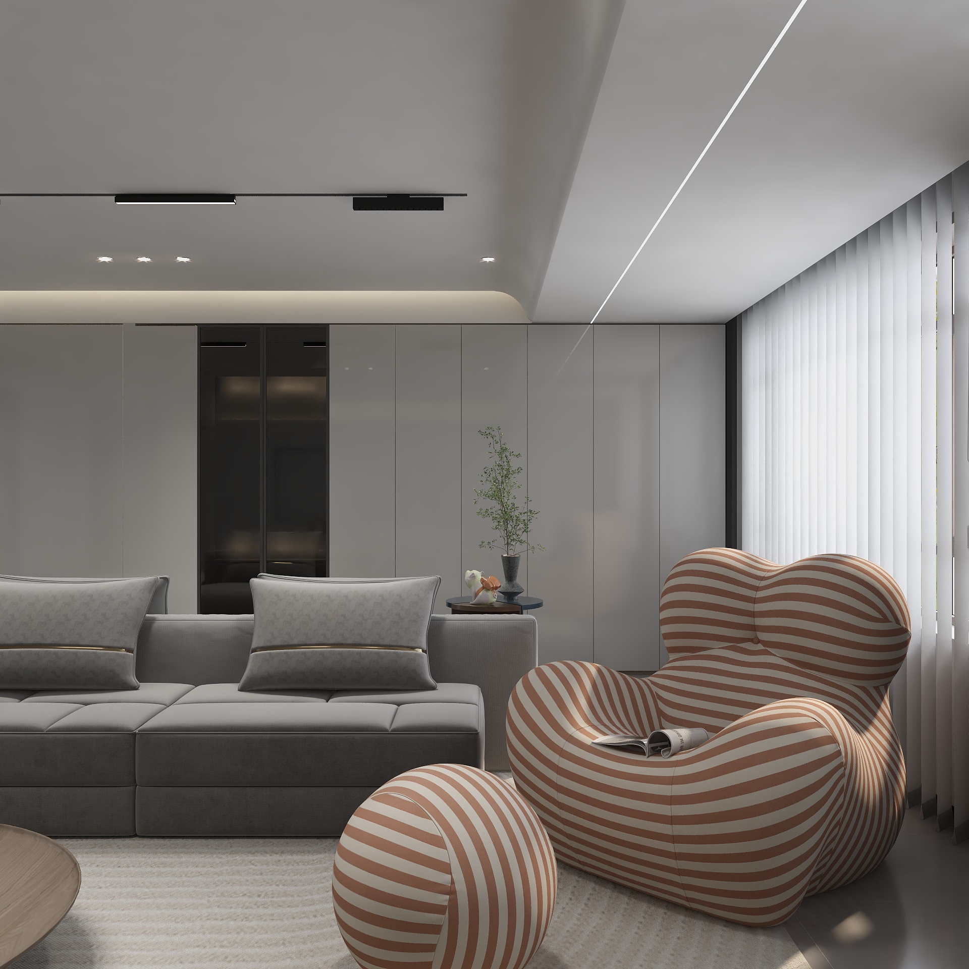 品诺空间设计-瑞沂蓝山1202-装修设计方案