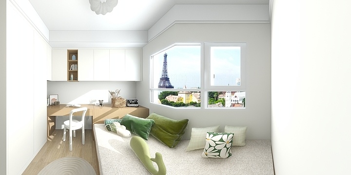 泰安居然兔宝宝全屋定制石辰-御湖庄园127-装修设计方案