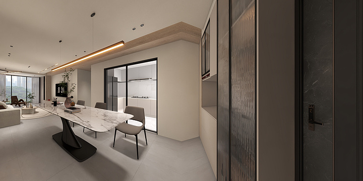 积木易搭-美学整装-御龙城-套三-现代奶油-装修设计方案