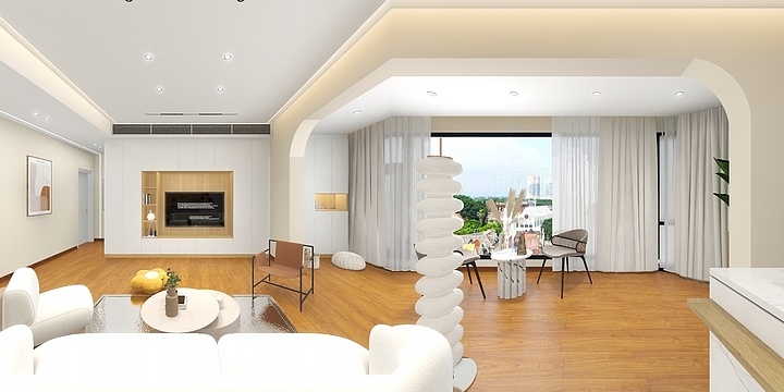 江油筑美aMhn-江与城127平之《刘哥新居原木风》-2-装修设计方案