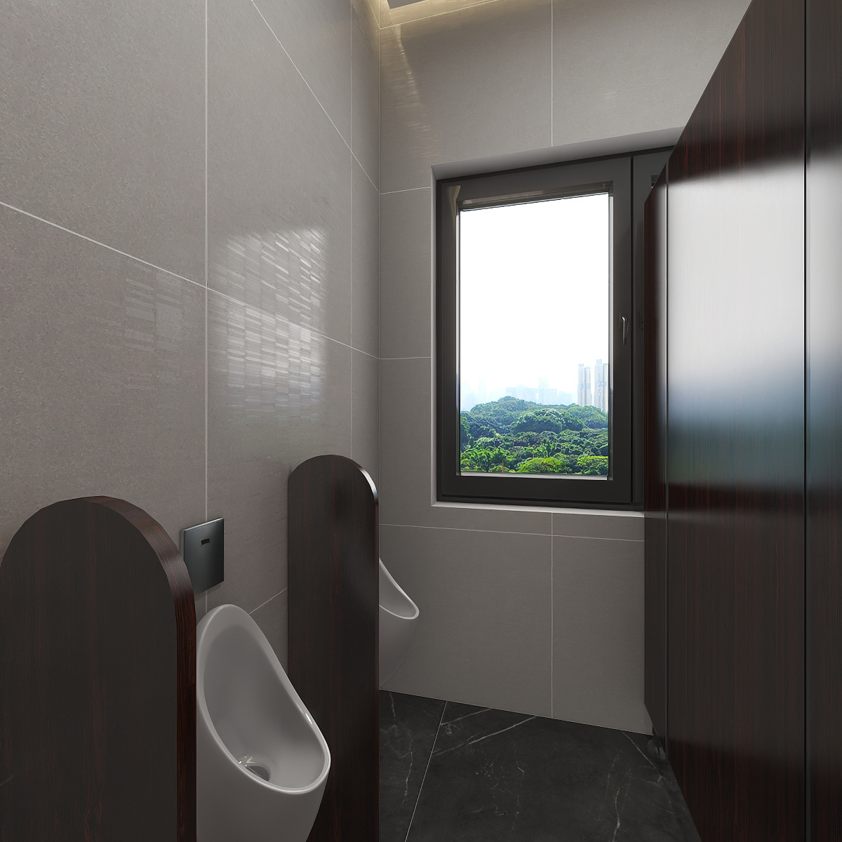 欧阳雪健-新中式别墅私享会所-KTV酒吧一层卫生间装修效果图第3张