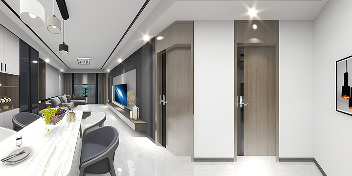 吕梁宜家人-中央公园（东户）-装修设计方案