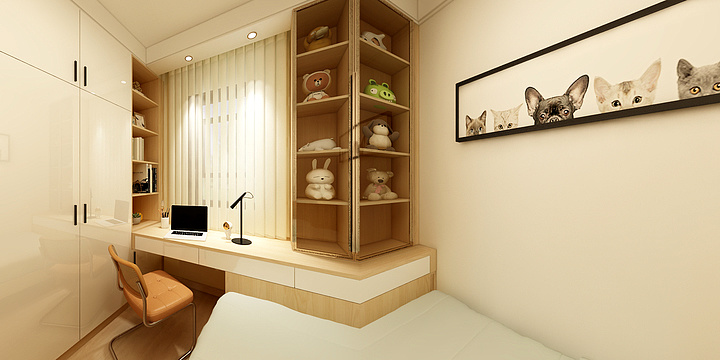 境造空间设计-清新原木风设计案例-装修设计方案