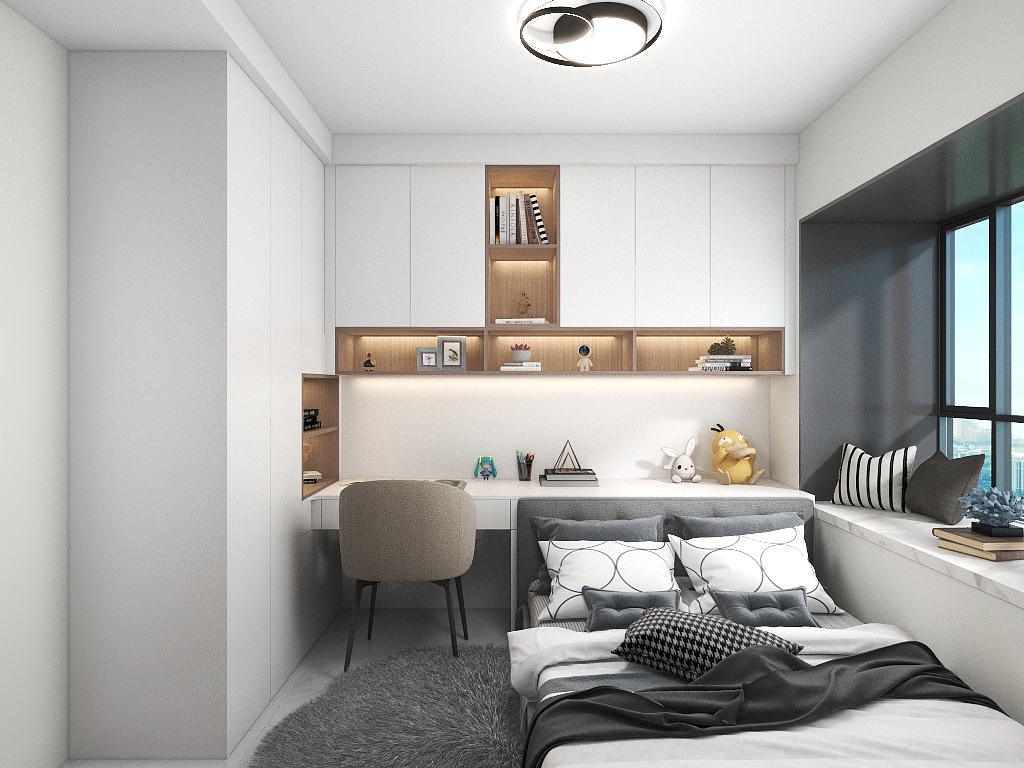 -听宅-金隅阳光郡-卧室区-装修设计方案