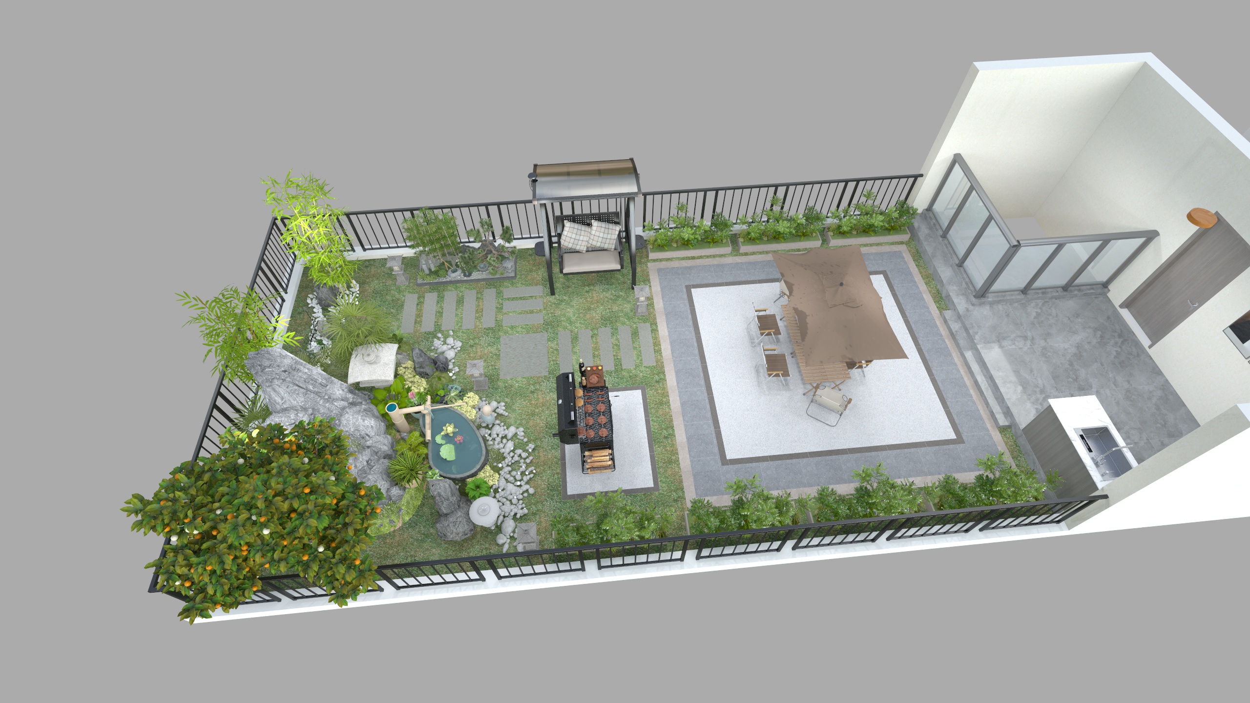 陌晓岚iBdL-星河别墅39-01花园设计-装修设计方案