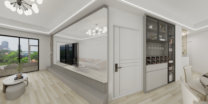 馨梦设计-大江檀悦120户型设计图-温馨小家-装修设计方案