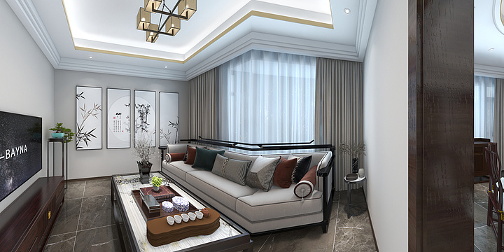 刘占峰-香山一号新中式186-装修设计方案