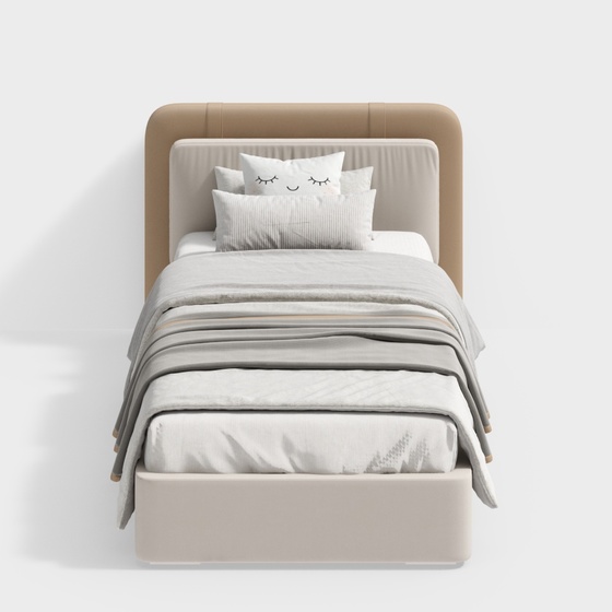 Modern Fabric Single Bed
