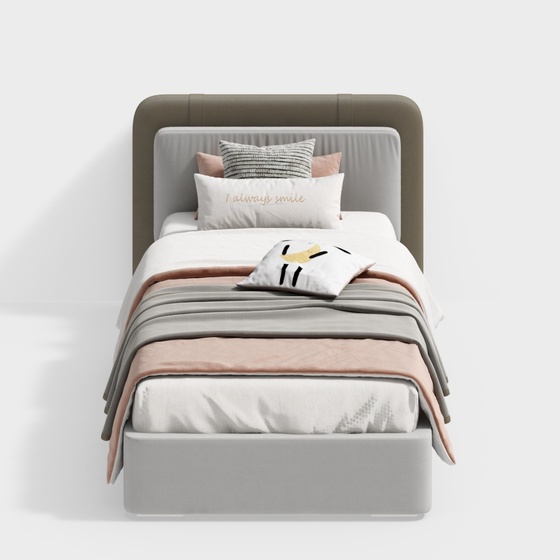 Modern Fabric Single Bed