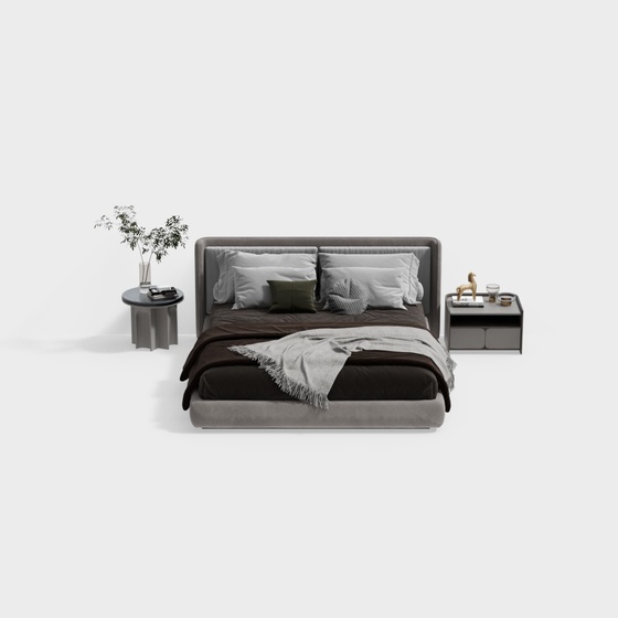Modern Double Bed Set
