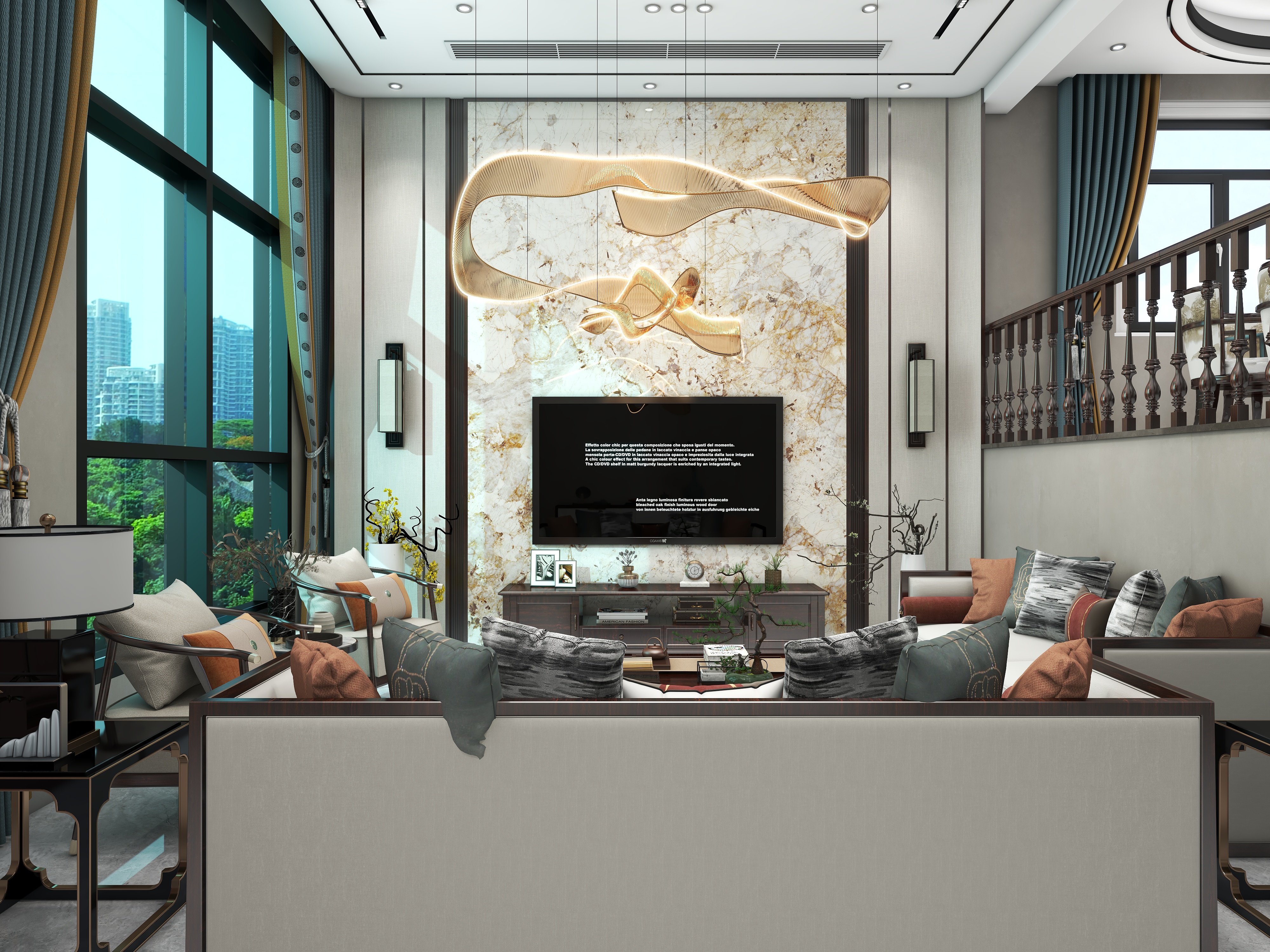 设计师PF-小区房147㎡1室装修效果图