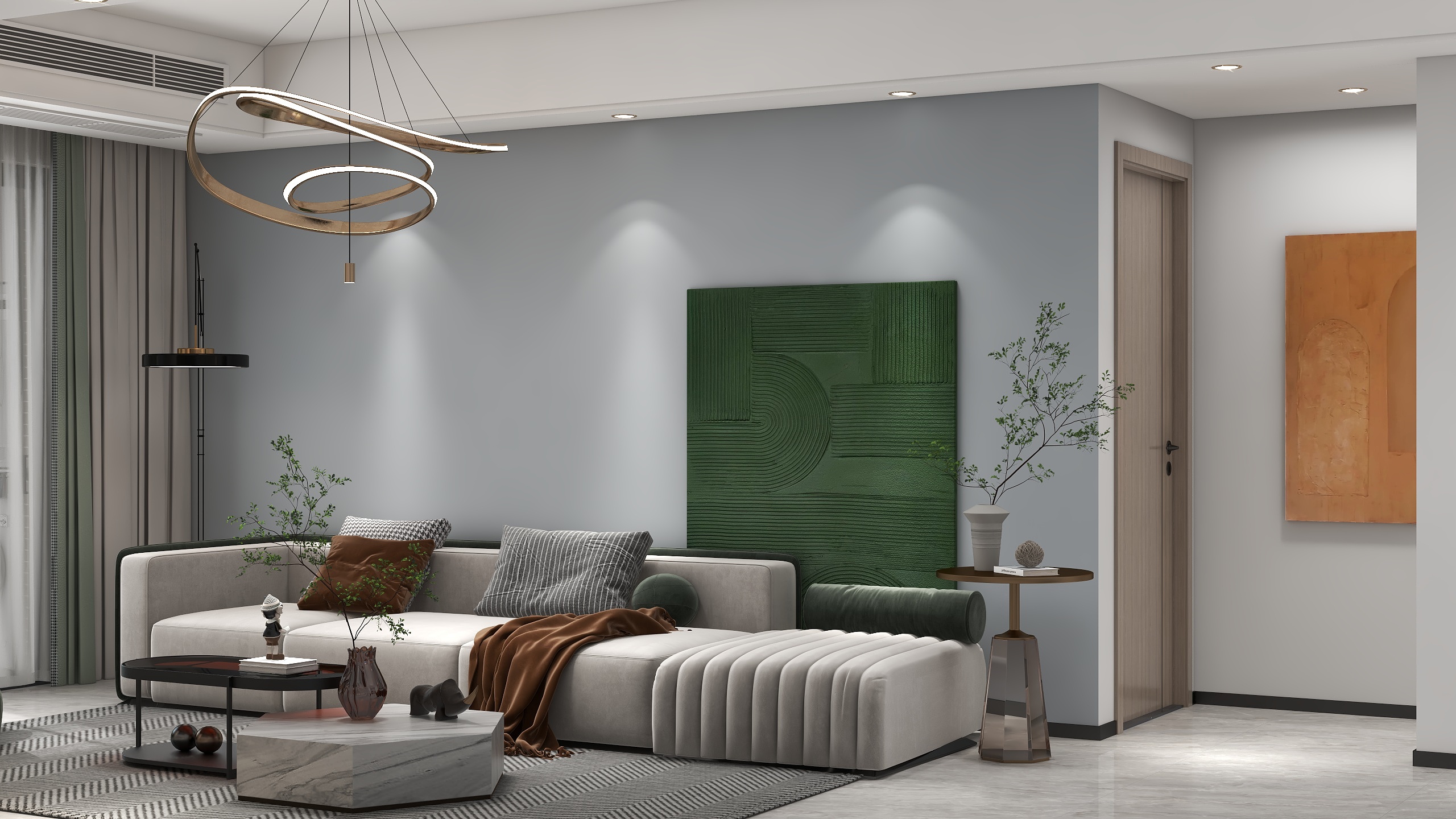 子粲-三室两厅-现代风-装修设计方案