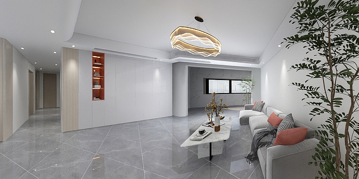 设计型全屋定制-ZHENG-新轻奢风格样板间-装修设计方案