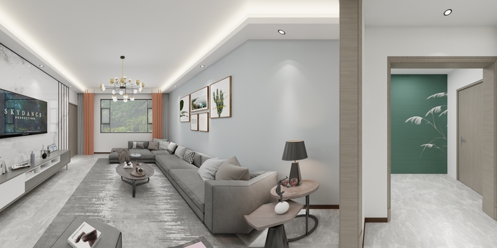 鑫铭博雅装饰-青湖映像西苑F户型-装修设计方案