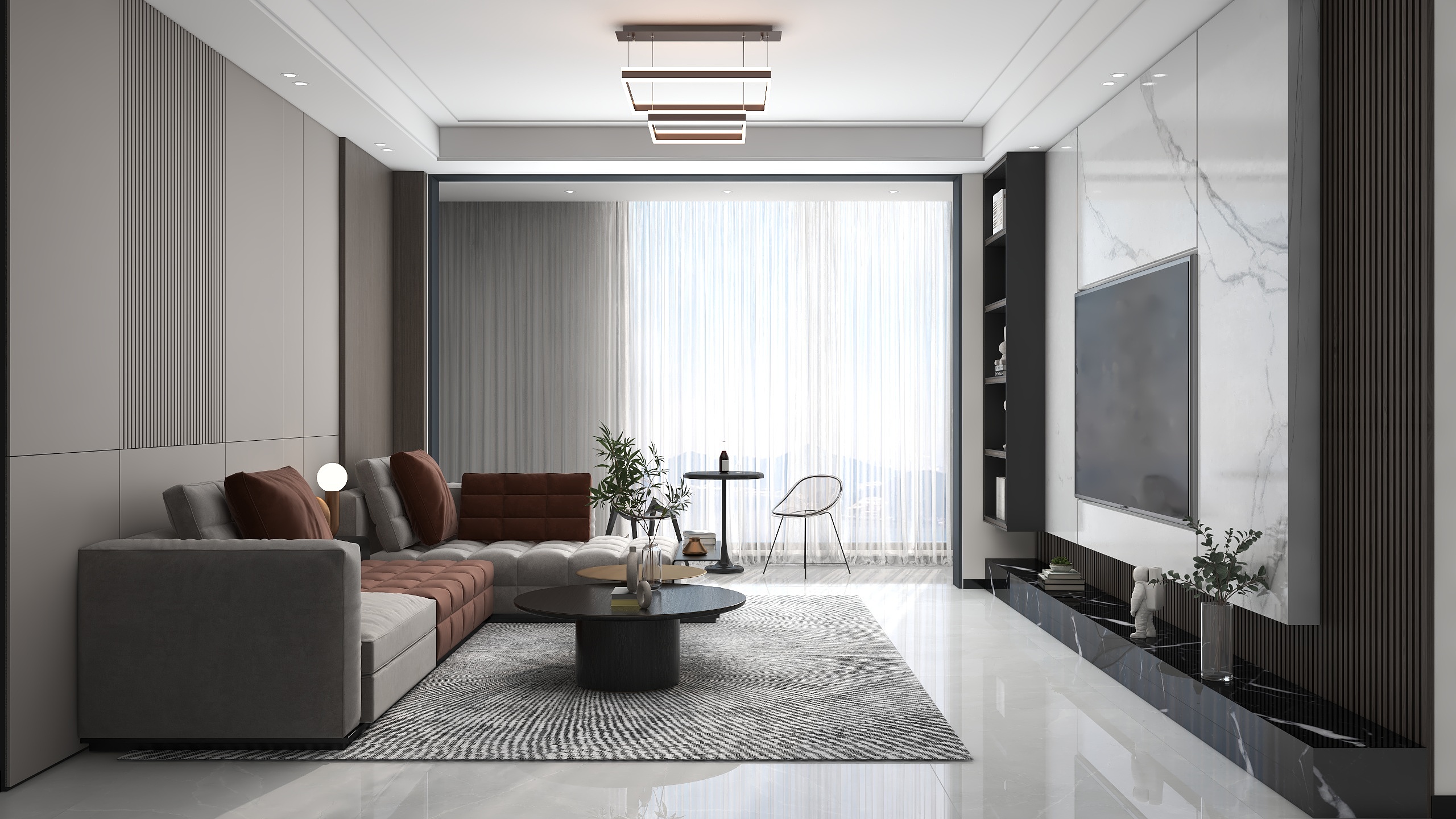 BR室內外设计-119㎡4室 现代简约-装修设计方案