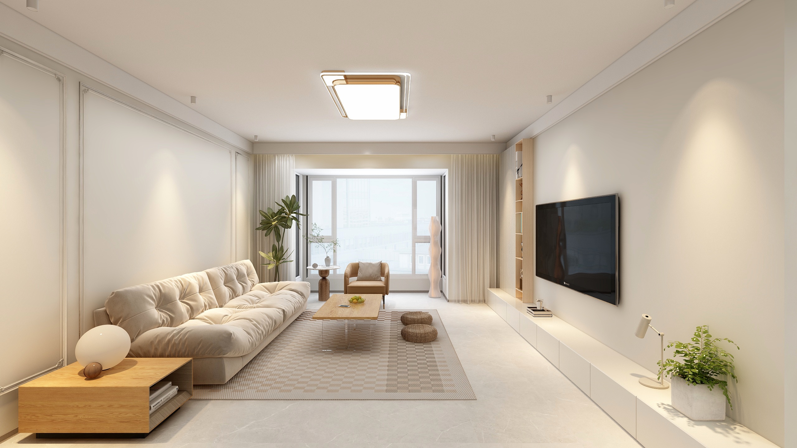 陆拾空间-富力桃园c装修效果图