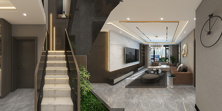 ALHAZERD-克拉玛依150复式楼-装修设计方案