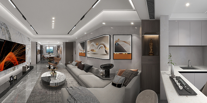 *室内创意设计*-中骏丽景府1601-装修设计方案