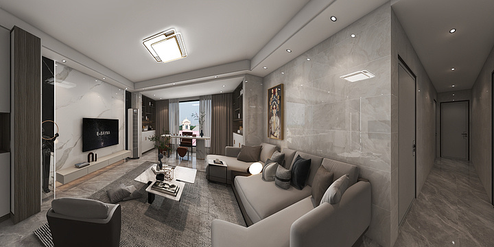 铭宅装饰有限公司-沣盛凤凰城502=115㎡-装修设计方案