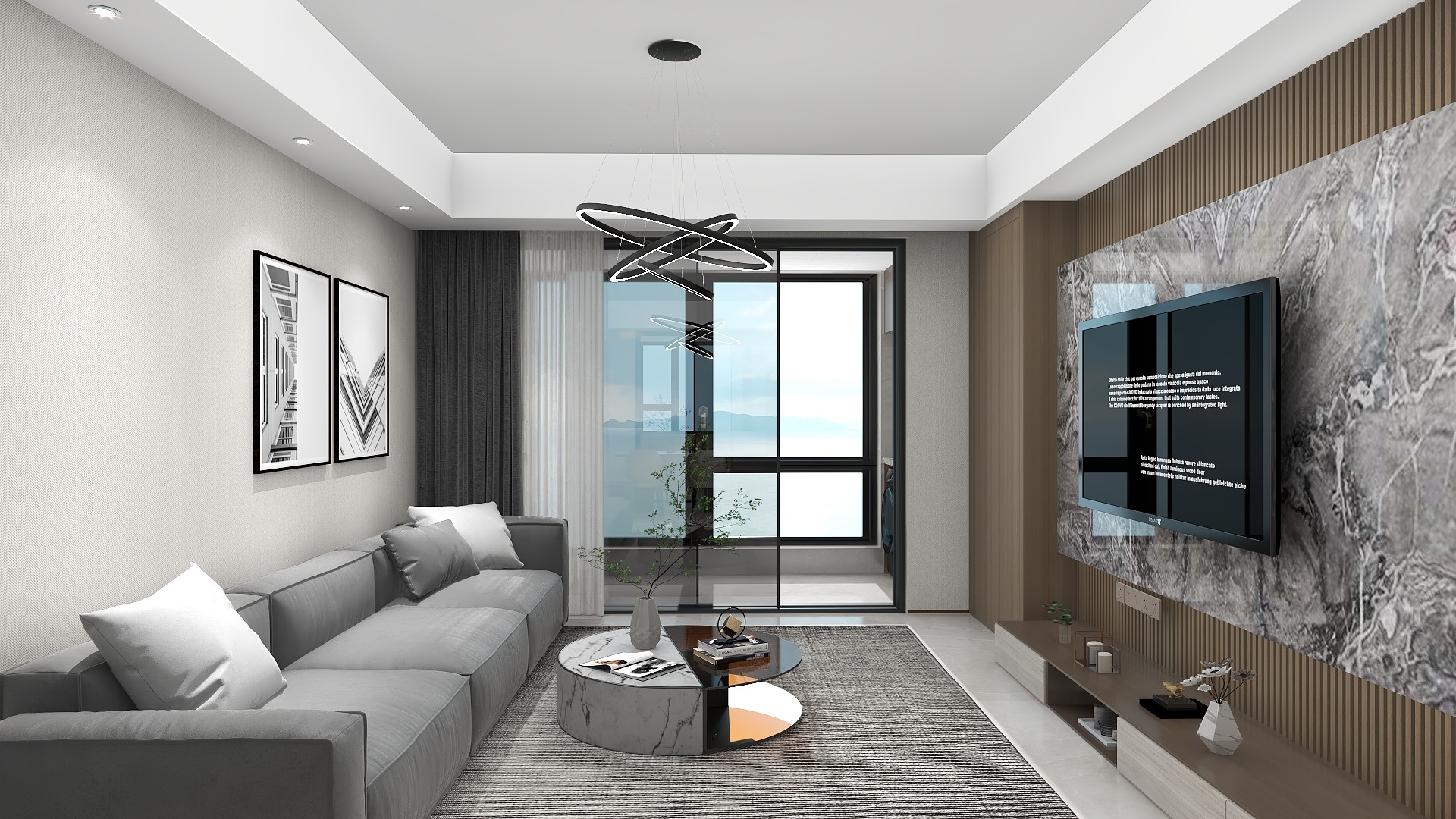 建发泊月湾130㎡3室-装修设计方案