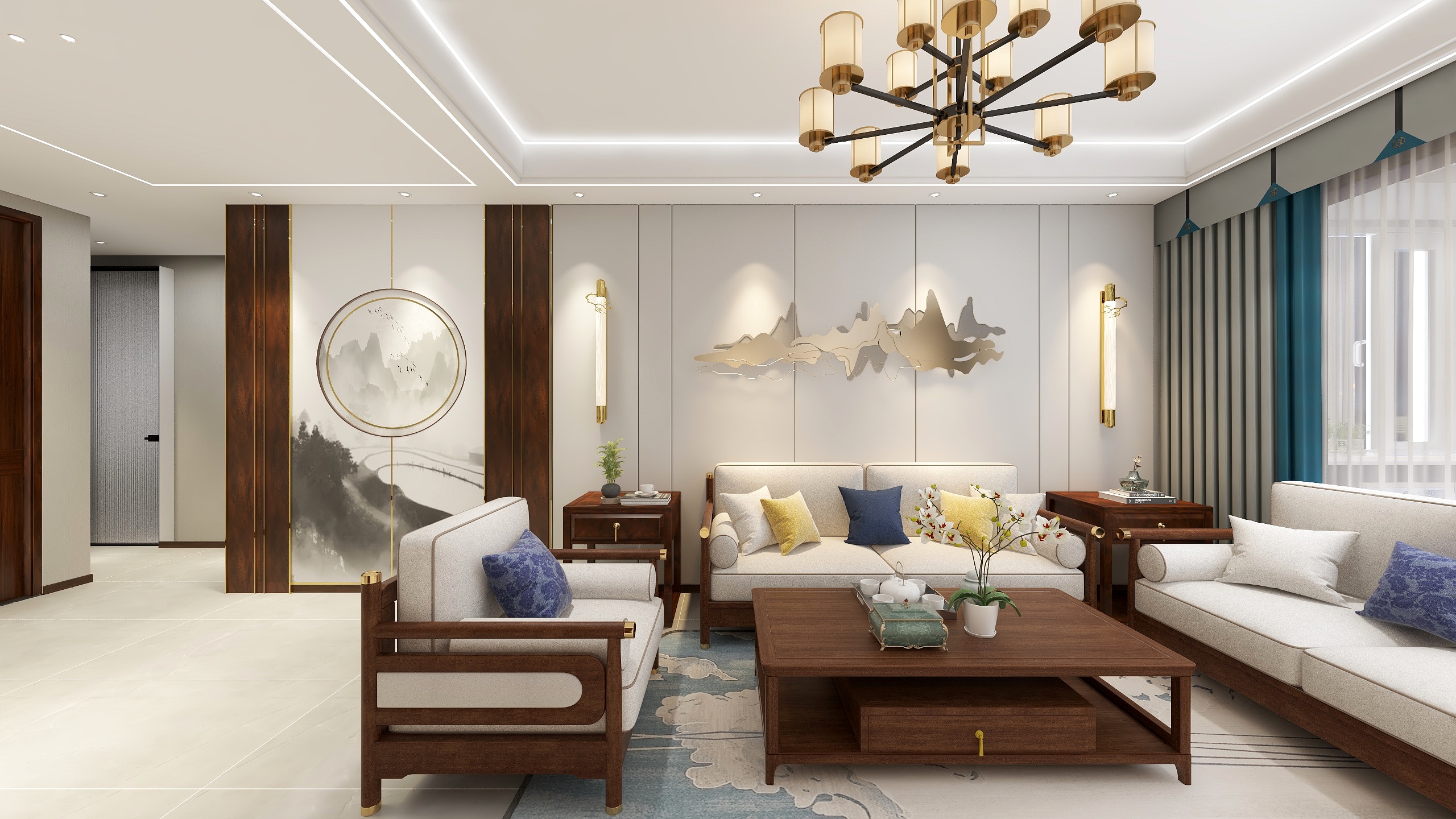 Yuki胥胥-白桦林溪 148新中式2306-装修设计方案