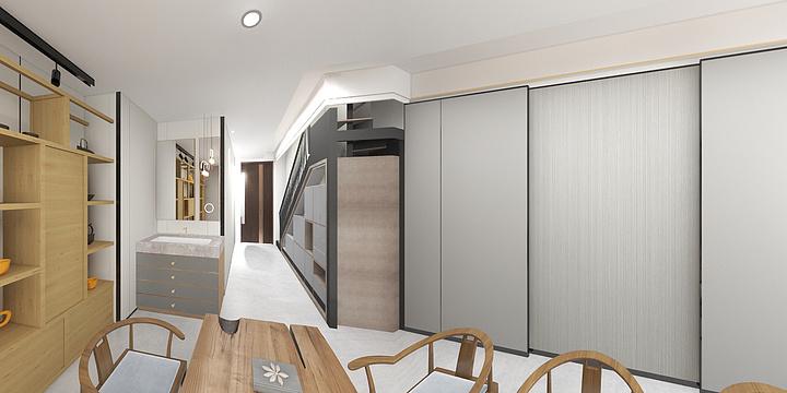 独立设计师张繁-一楼-装修设计方案