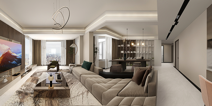 MSmiddot森泽空间创意设计-碧海雅苑现代复式-装修设计方案