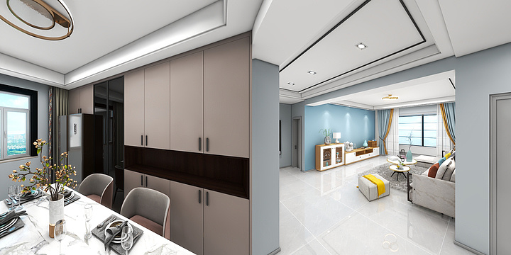 90度全屋定制靖边店-华融苑-1-302-装修设计方案