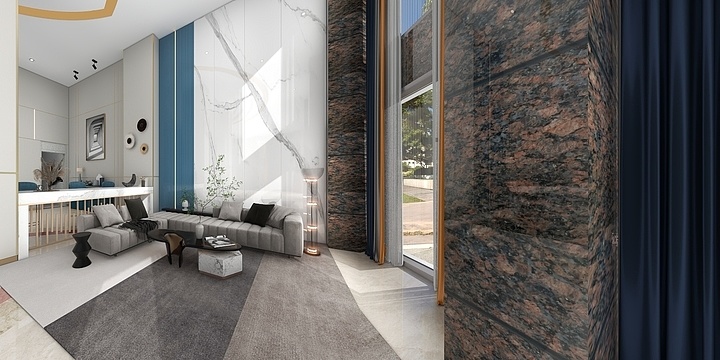 DLSJ-山水酒店大堂-装修设计方案