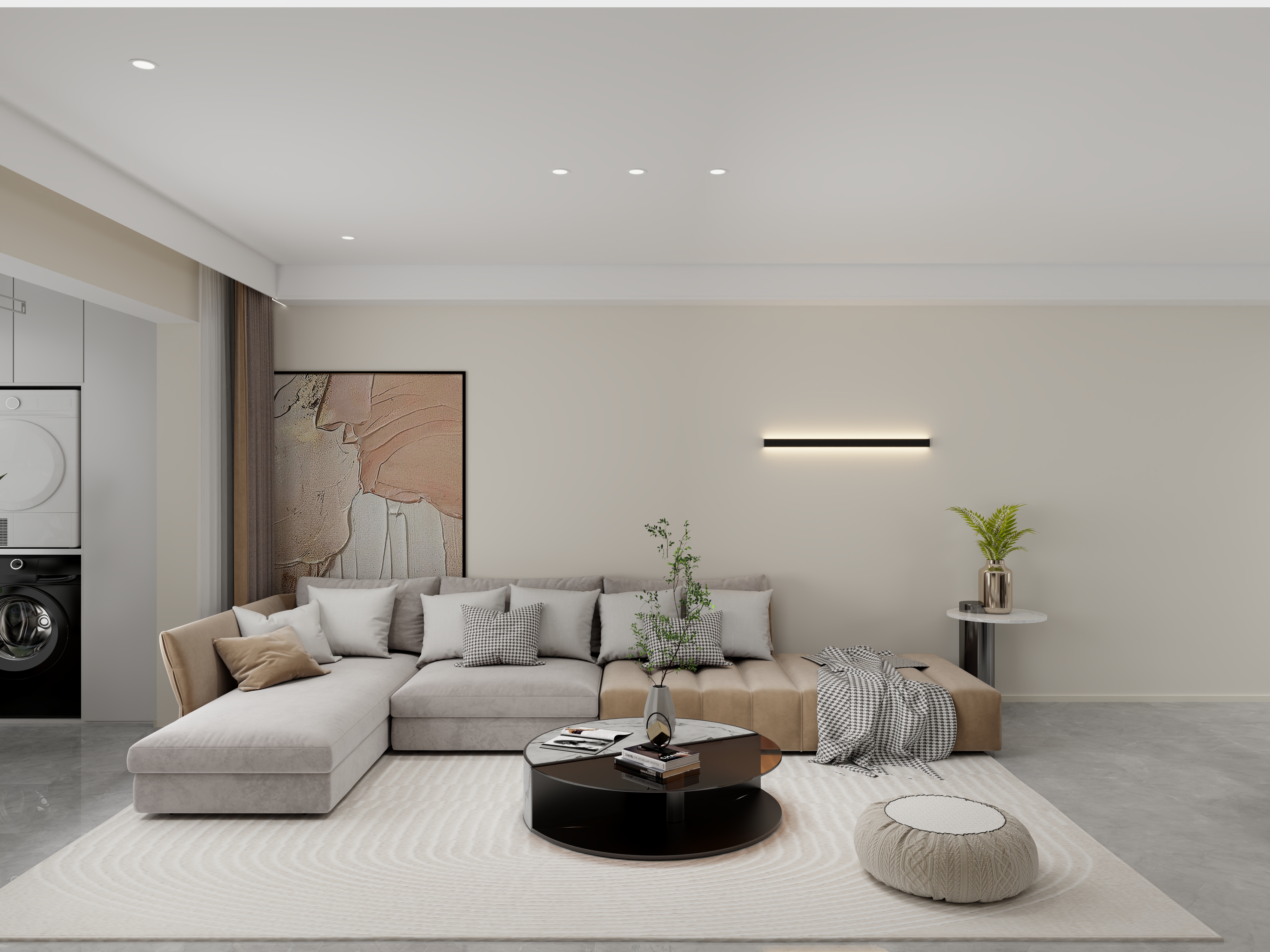 贰只羊-华润未来城128无主灯现代简约-装修设计方案