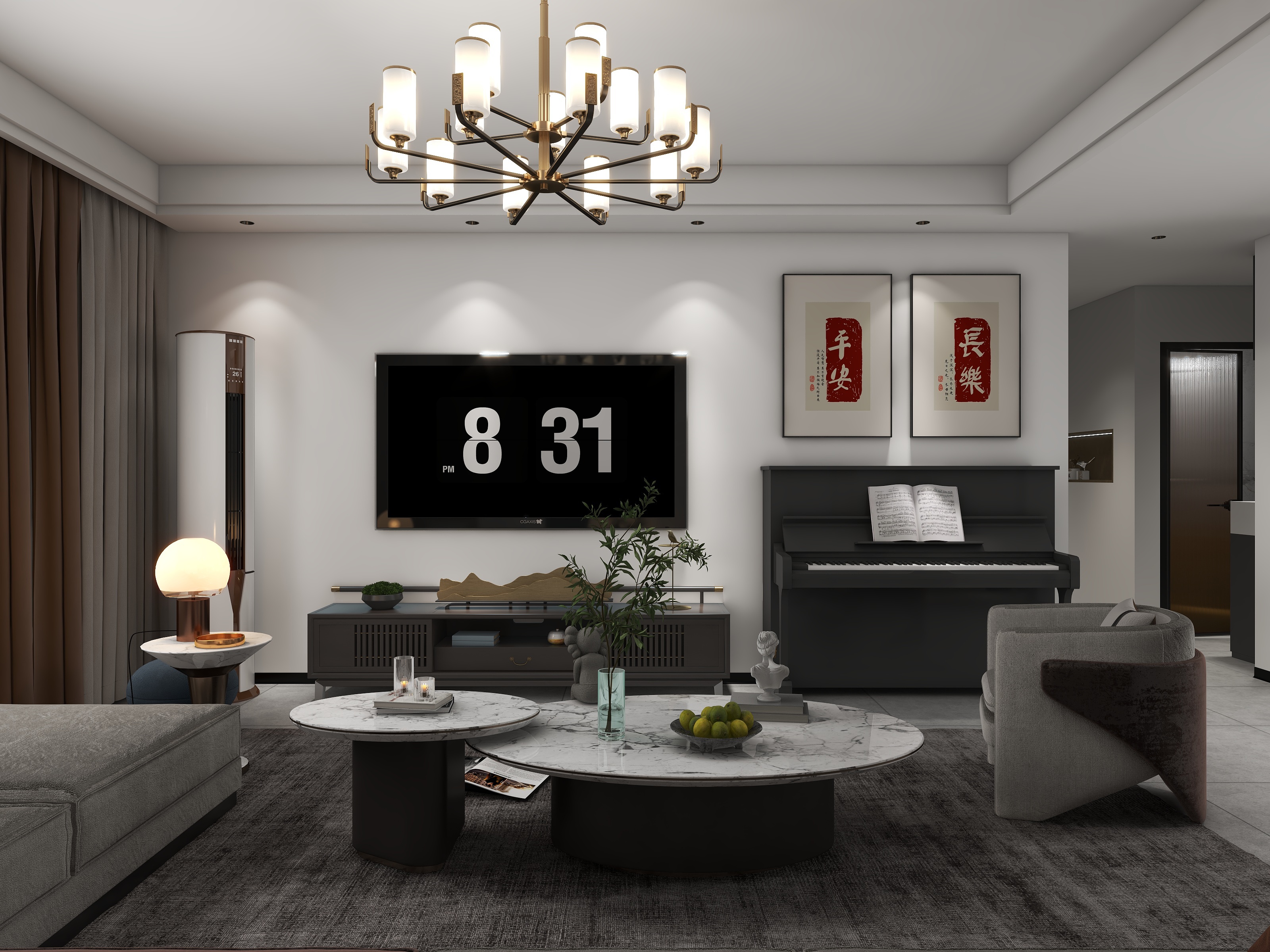 天水全案设计师白老师-东苑花园141㎡4室装修效果图