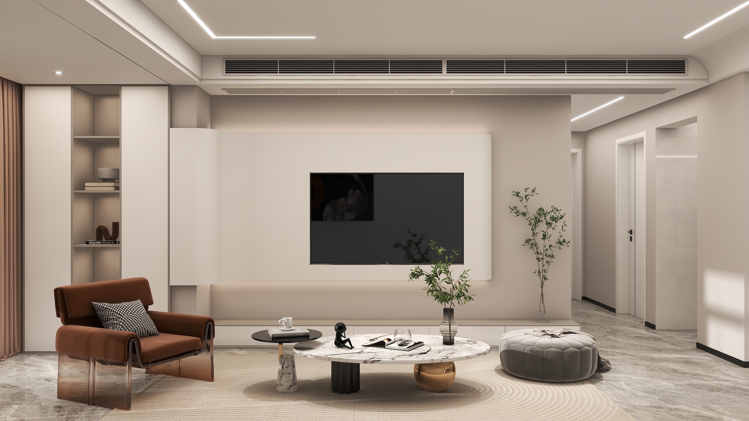 代君辉-格凌兰122㎡2室装修效果图