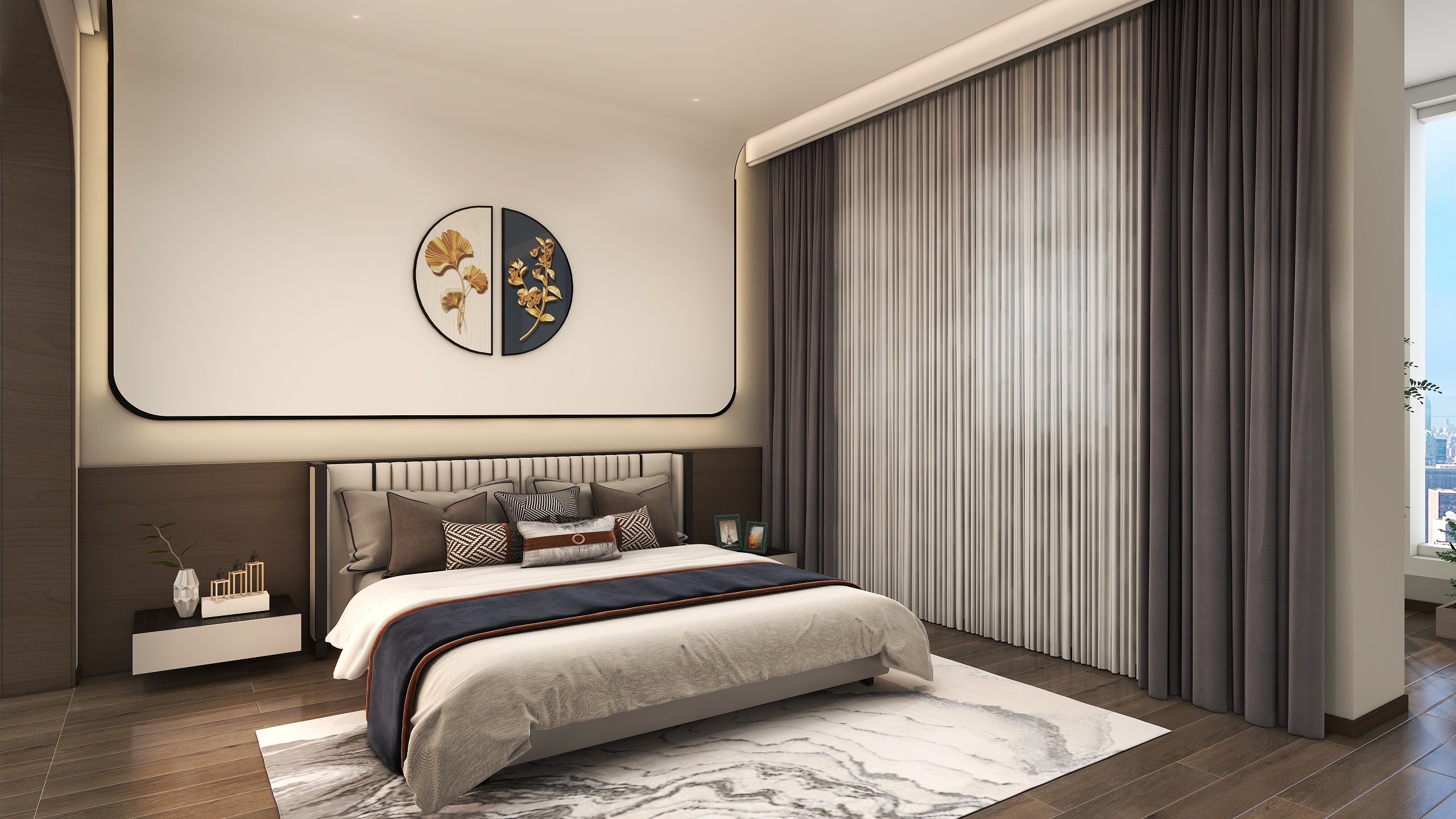 王雪婷@周口-ZHK.MDF(ZHK.MDF012)-融辉城二楼新中式-装修设计方案