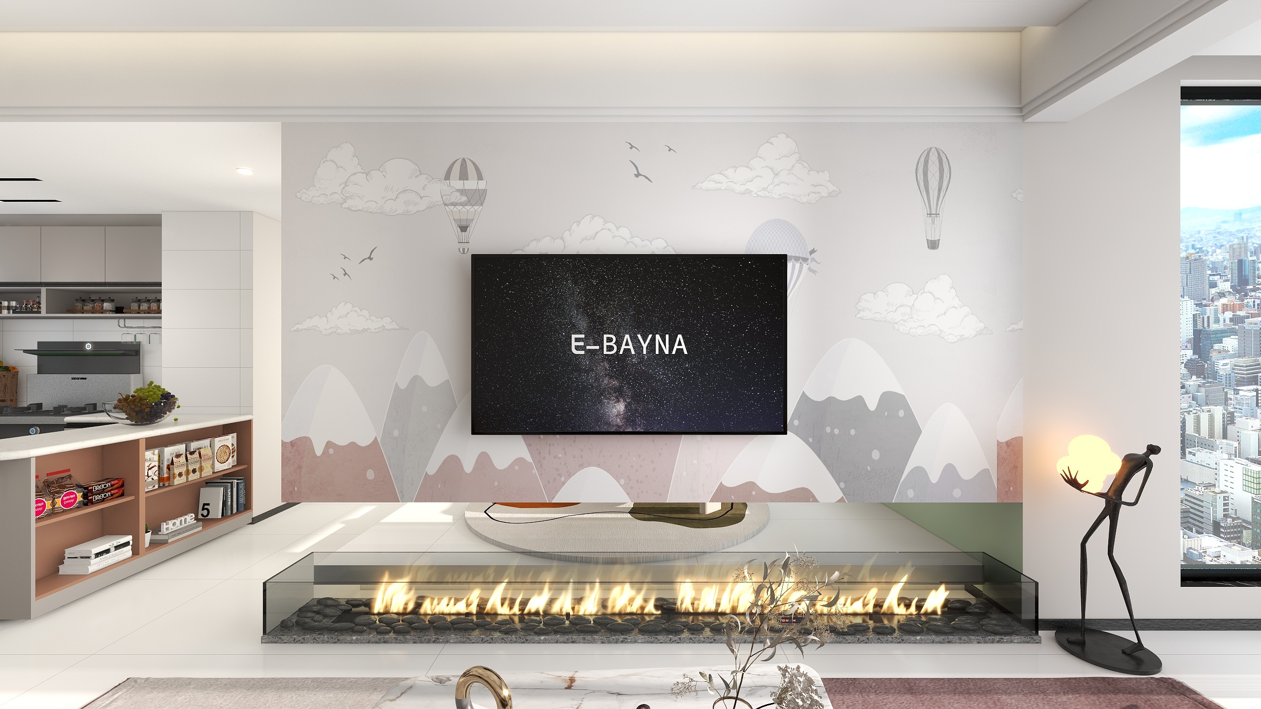 全效制作-海德公园81㎡2室-装修设计方案