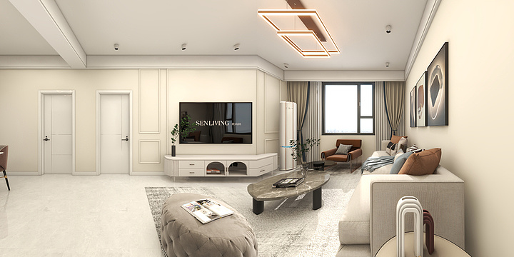 洛曼大地-正本天润花园一期16栋-201-装修设计方案