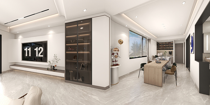 室内设计表现~-灰山港邓总雅居-装修设计方案