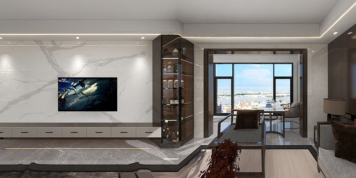 copy莲藕-锦江81栋01户型新中式风格-装修设计方案