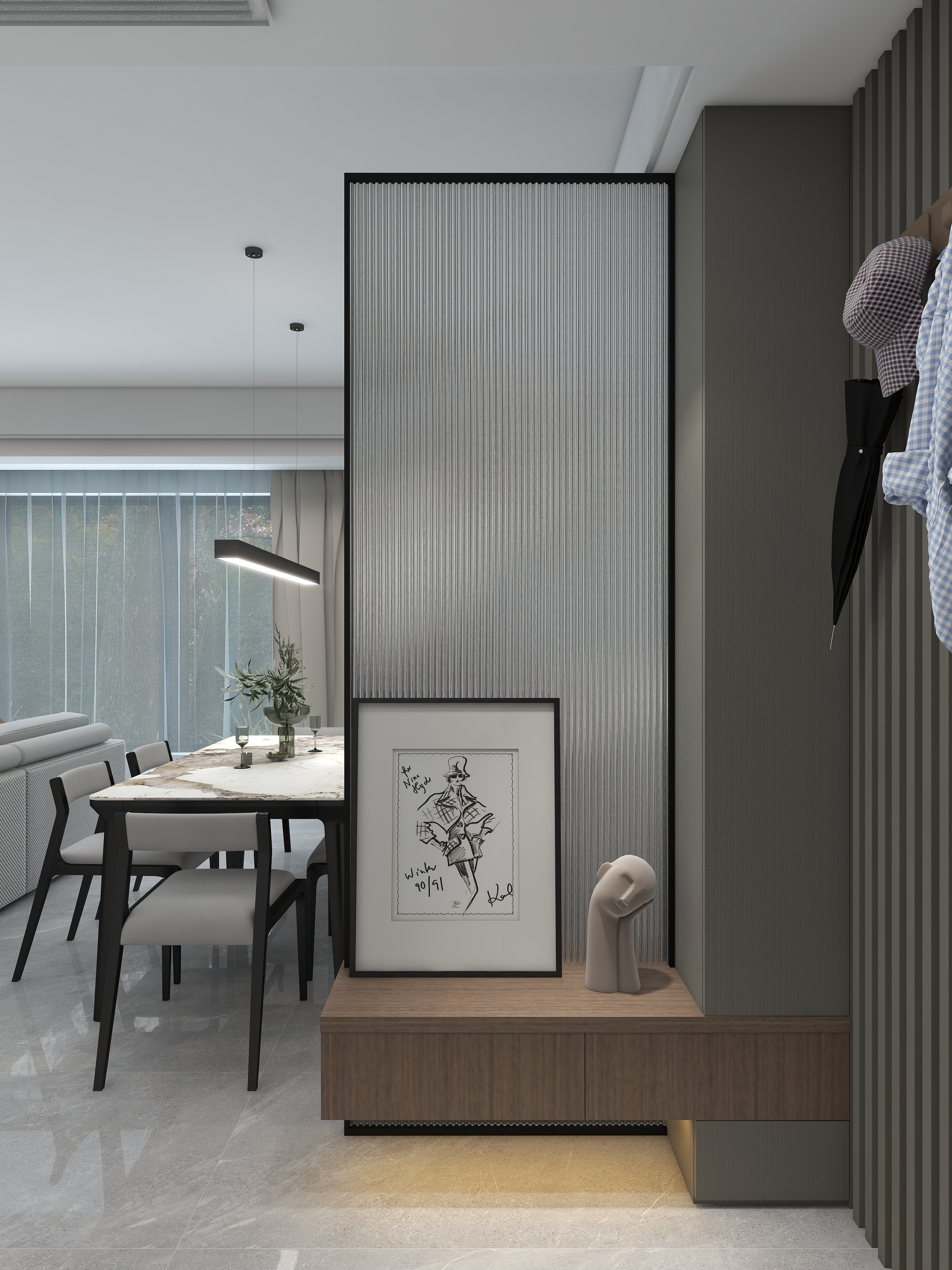 罗云鹤-华府悦璟现代简约127㎡3室-装修设计方案