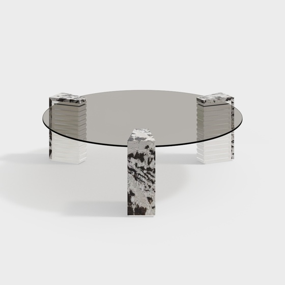 Youjia Miao with Italian minimalist light luxury Visionnaire coffee table 1