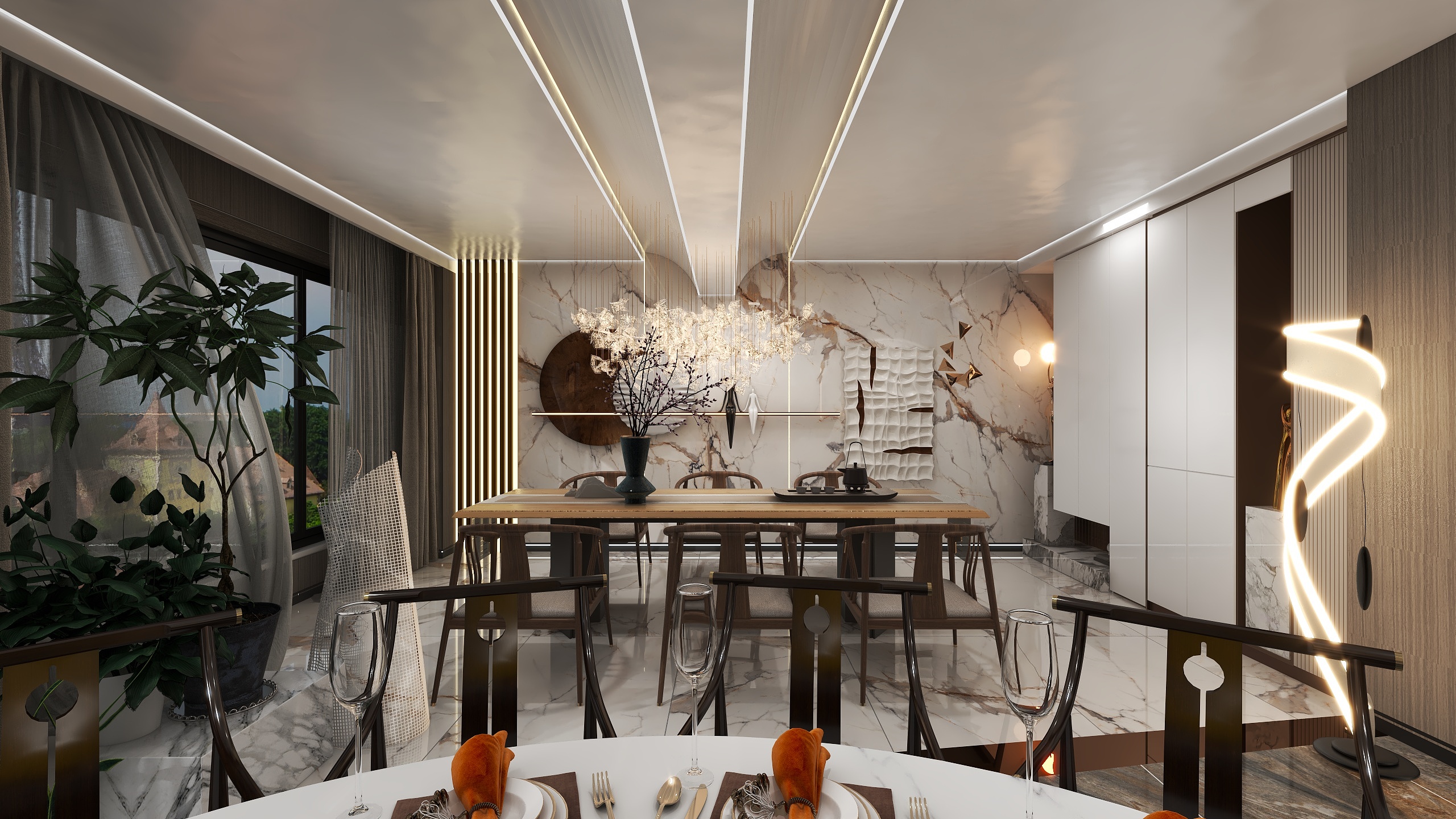 YX的设计-休闲餐饮会所-装修设计方案