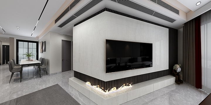 飞翔的铅笔-套四户型有反光灯槽-装修设计方案