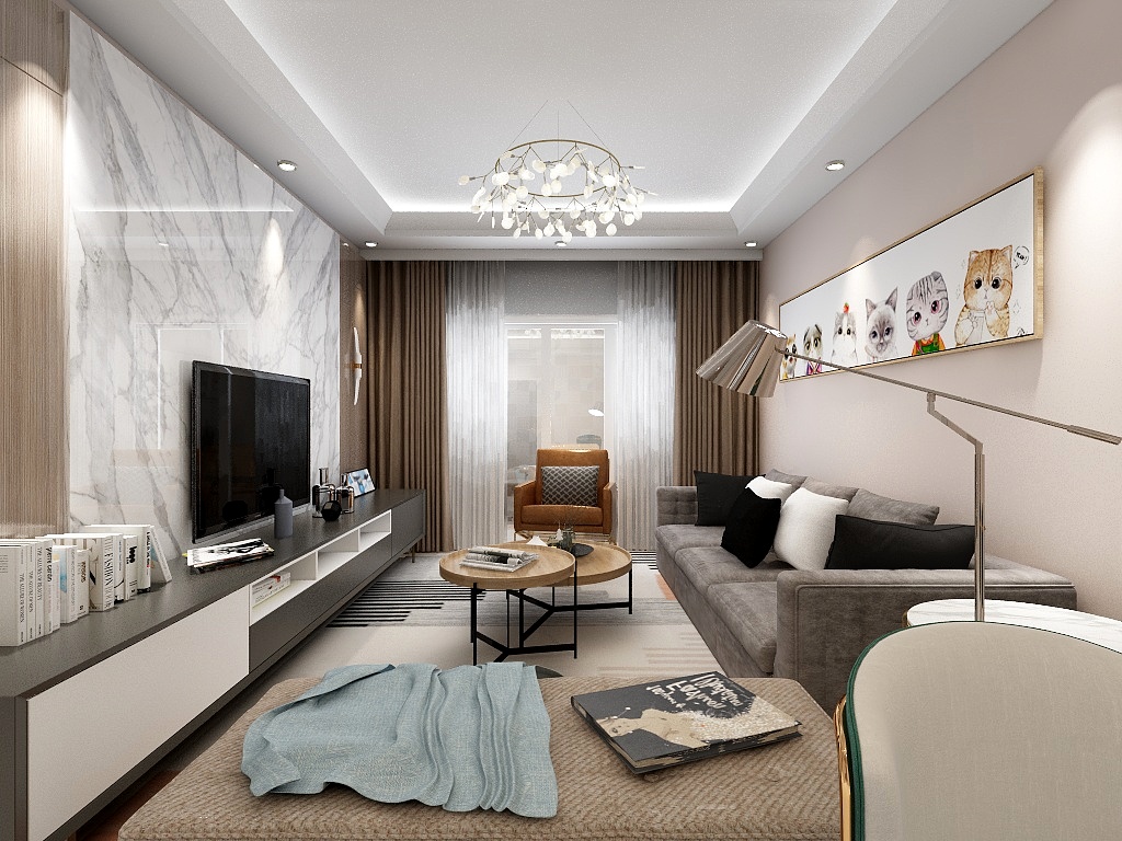 猫耳朵喵喵-硬装专业等级考核户型-副本23.2.27-装修设计方案