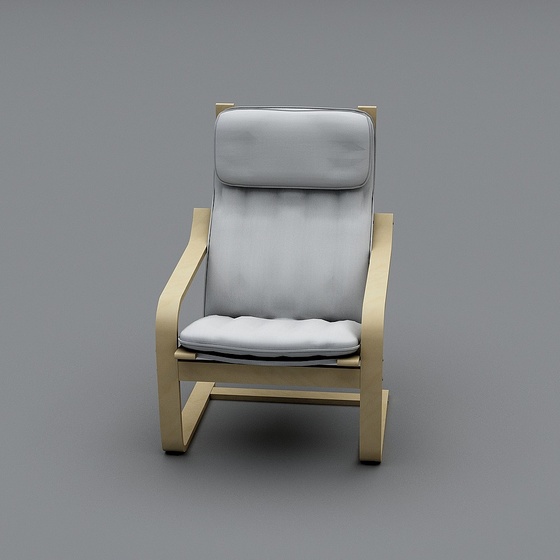 Ikea Poang Armchair in Black with Arms