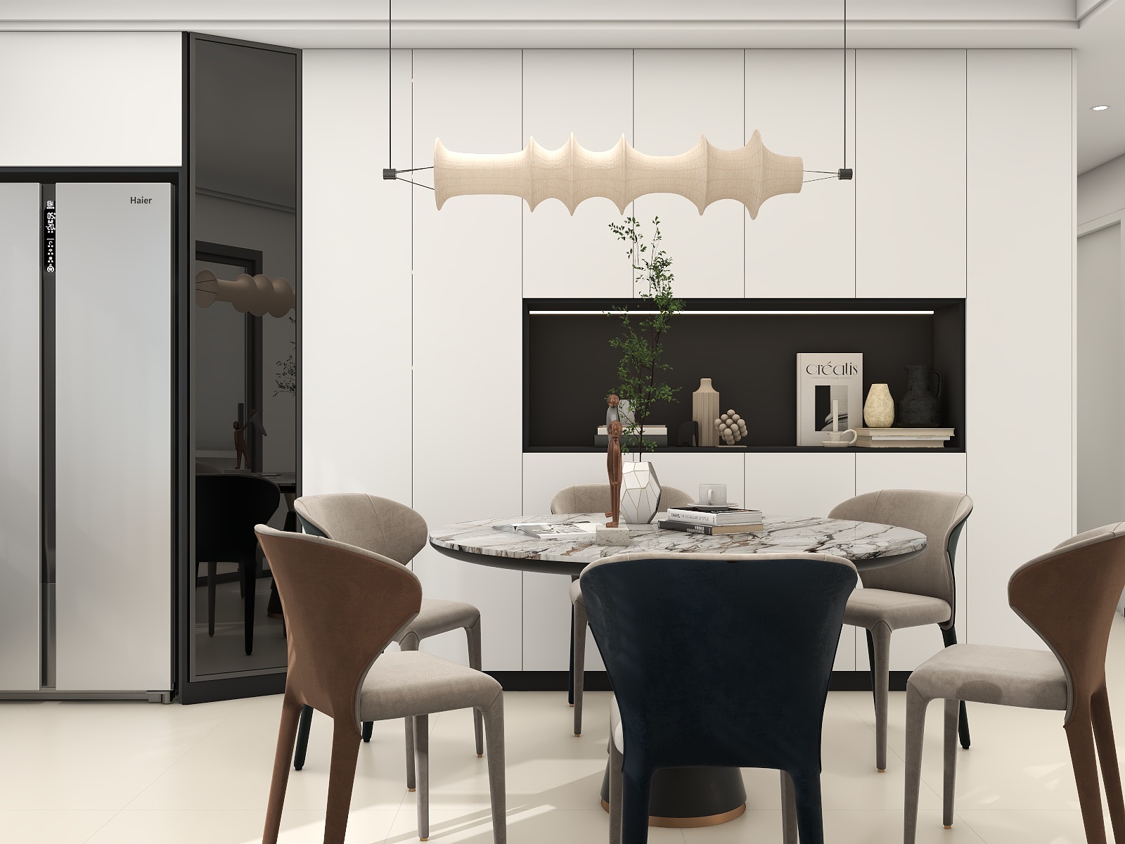 李青越-143方现代风格四居室装修效果图