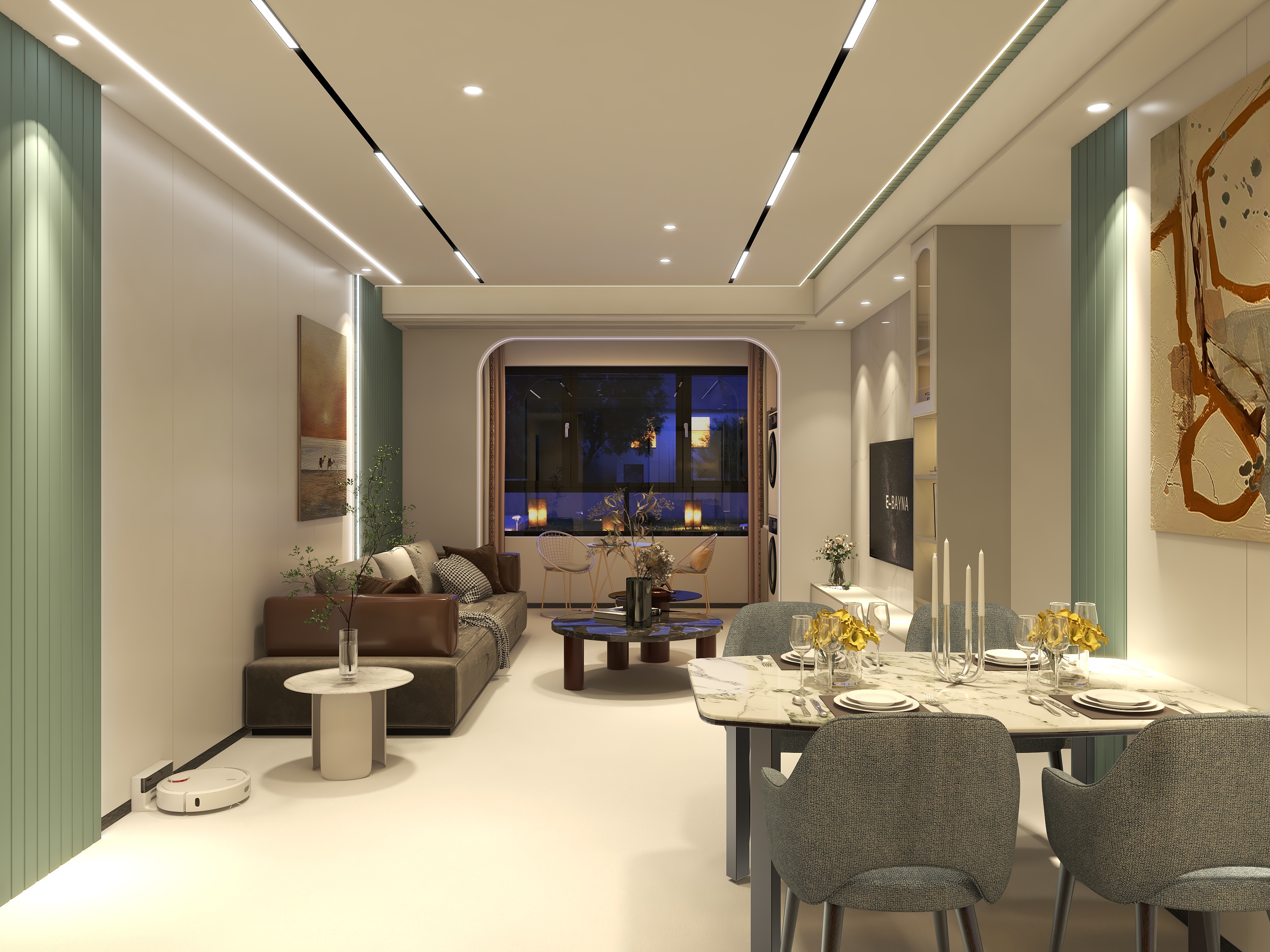 唐锐-御书苑-奶油风-青-装修设计方案