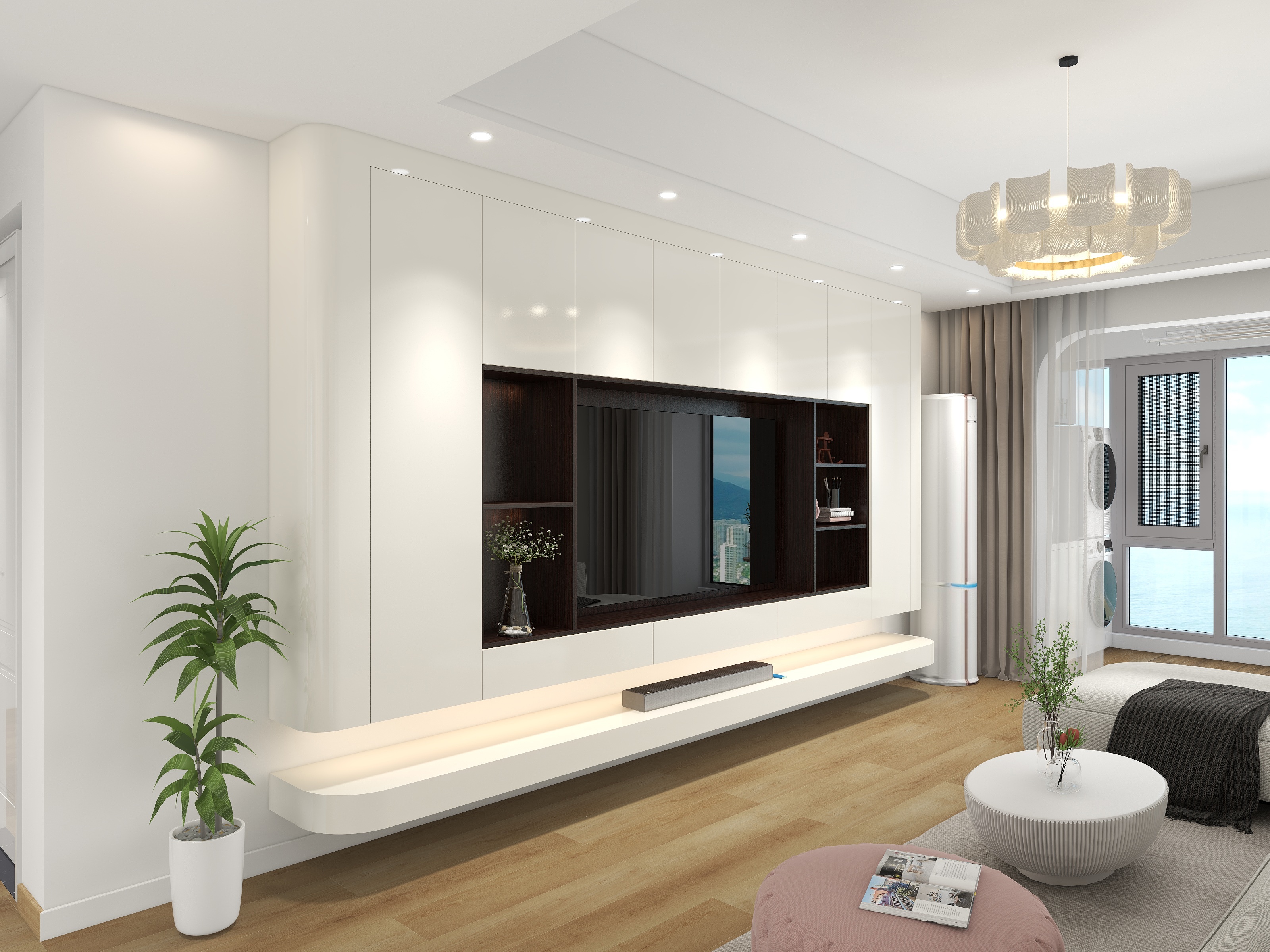 DecoLee-120平方四室法式简约风格-装修设计方案