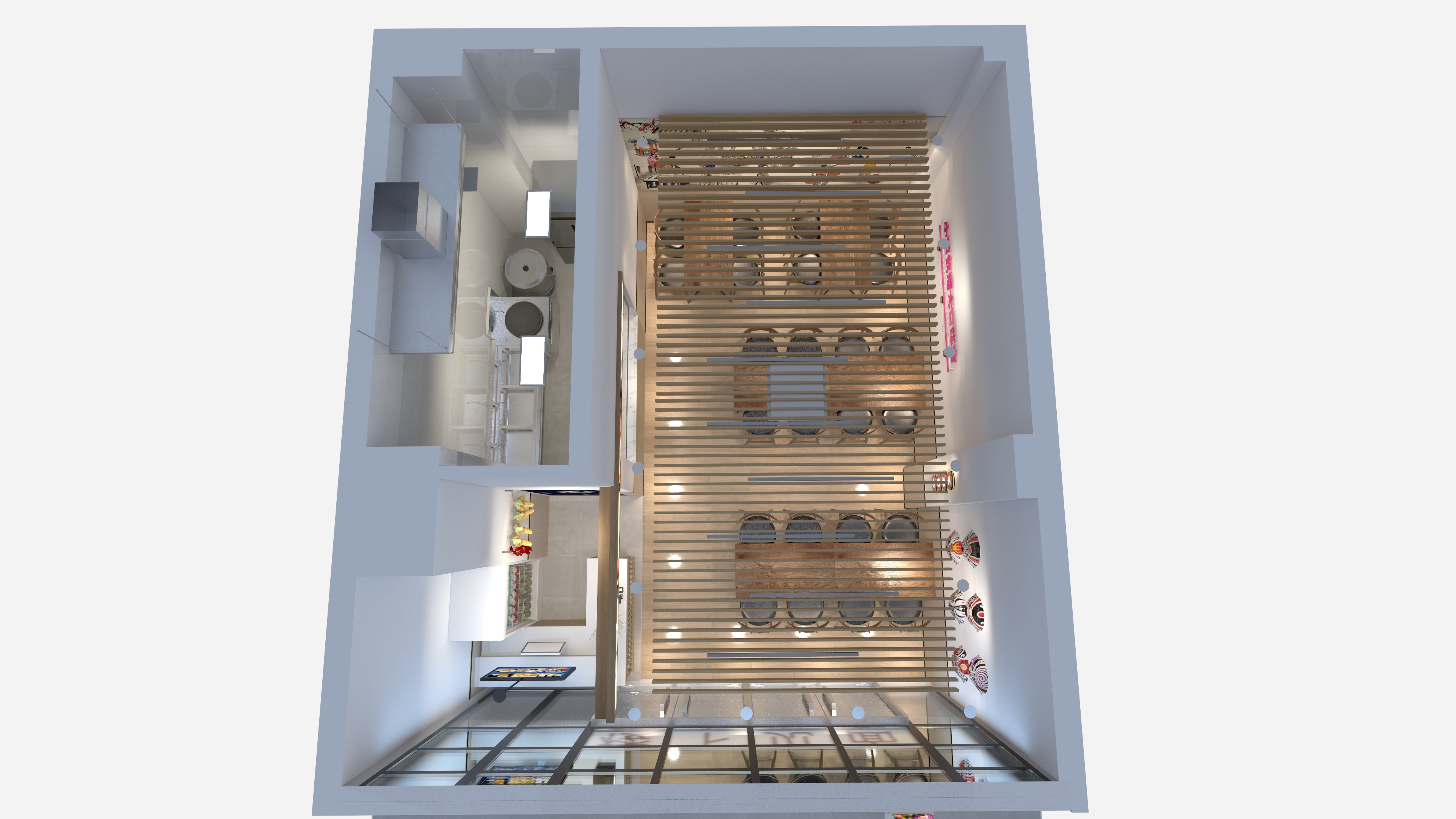 成都智家豪庭装饰-楼下见面特色面馆-装修设计方案